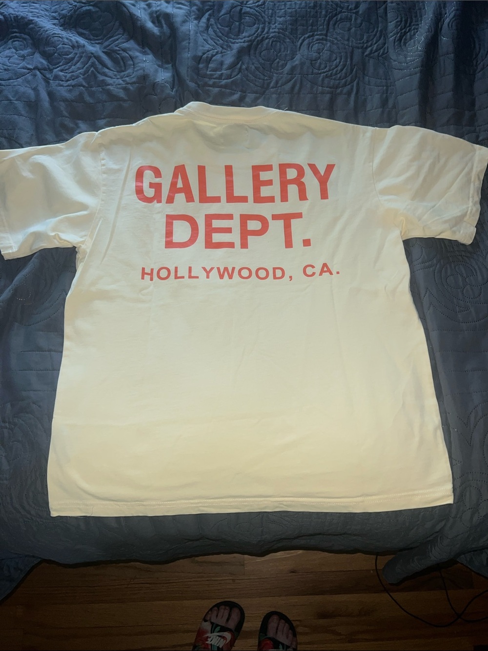 Gallery Dept White T-Shirt with Black Chest Logo - Picture 3 of 4